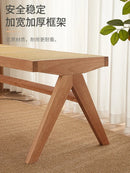 solid rattan bench for versatile and modern use