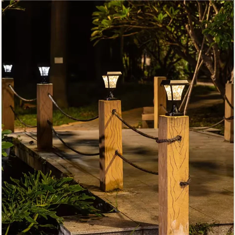 Waterproof outdoor solar LED lamp for garden and outdoor spaces - vue 3 sur 7
