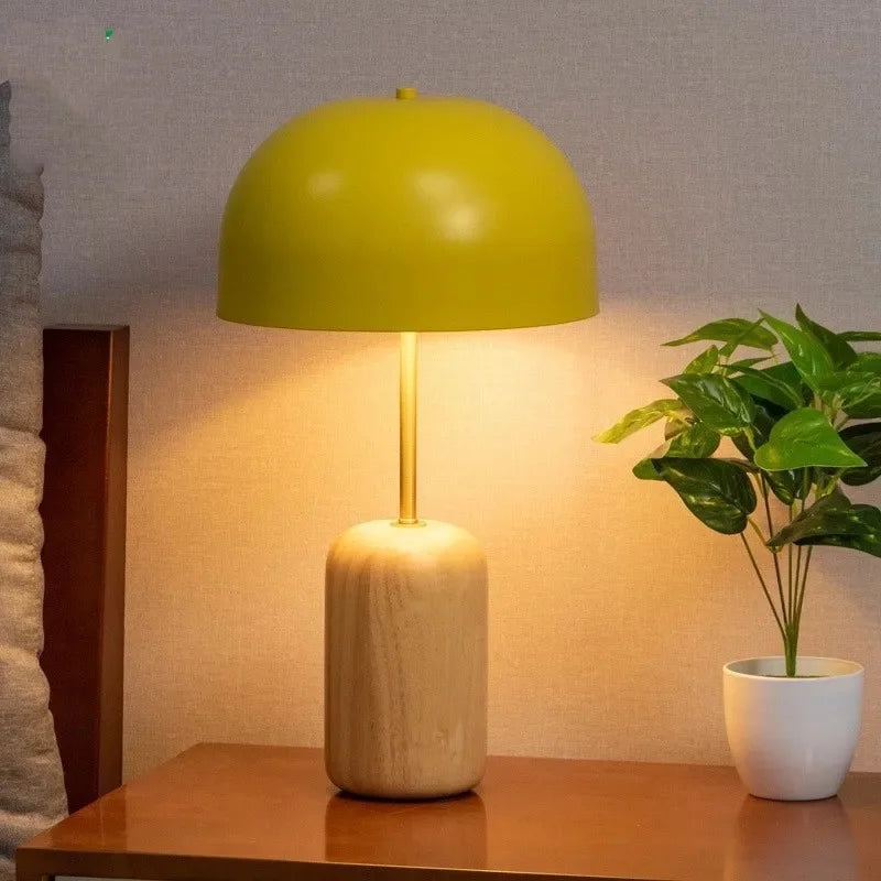 Nordic wooden table lamps for office and decorative reading