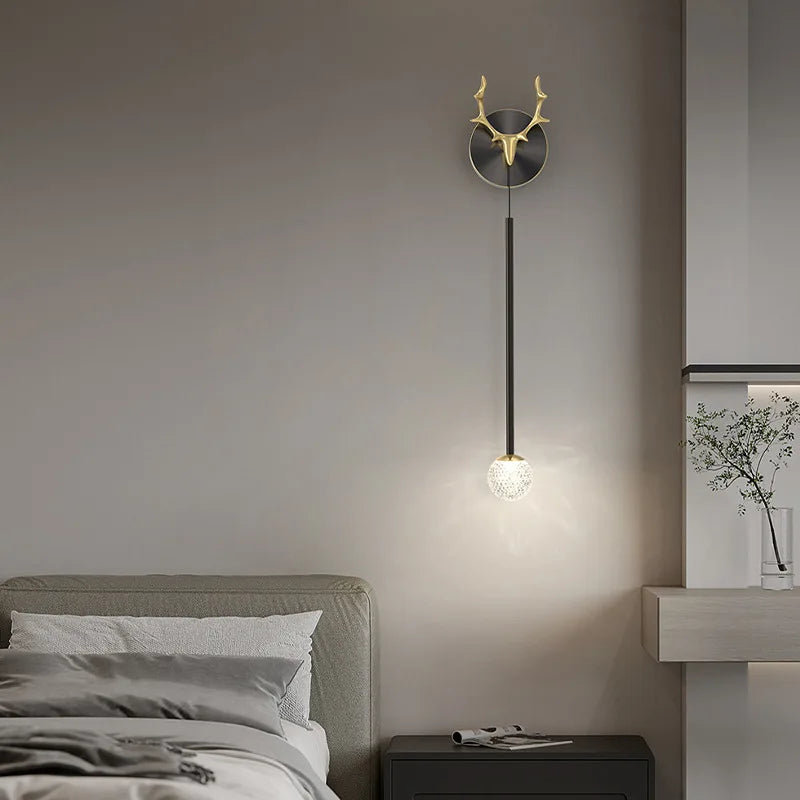 Designer copper wall light for creative and modern interiors - vue 4 sur 9