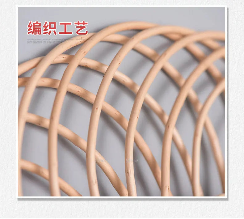 rattan wall mirrors for creative interior decoration - vue 5 sur 8