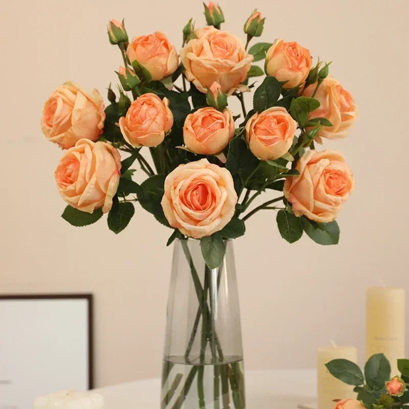 Artificial silk roses for indoor and outdoor decoration - vue 6 sur 10
