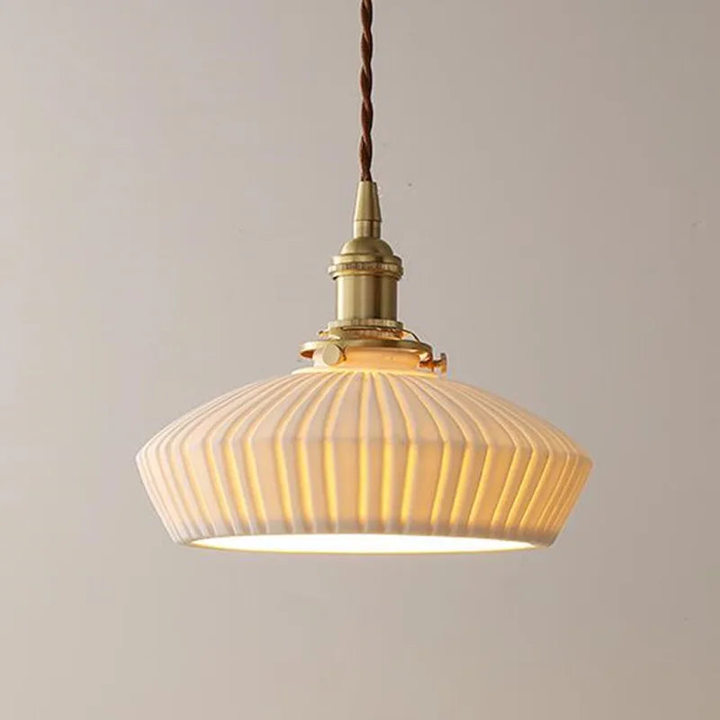 Modern ceramic pendant light for creative indoor lighting