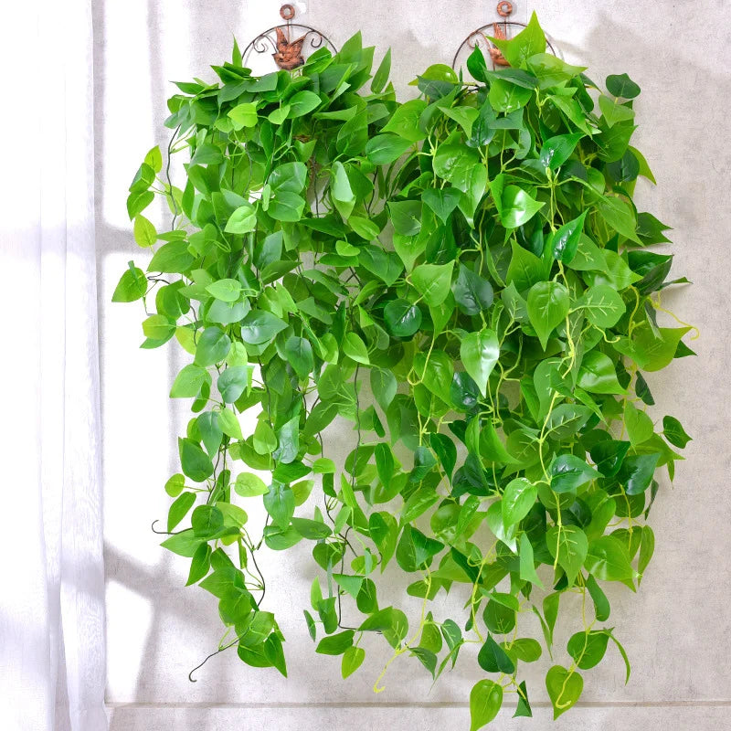 Artificial hanging plants for indoor and outdoor decoration