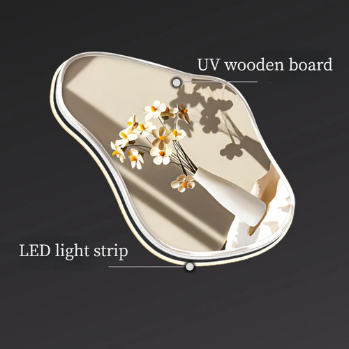 Minimalist LED wall light with remote control, Nordic decorative design - vue 6 sur 10
