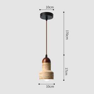 Modern limestone wall light for indoor and outdoor use