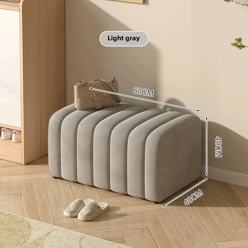 modern design shoe bench with soft and comfortable footrest - vue 17 sur 26