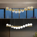 Modern glass ball chandelier pendant light