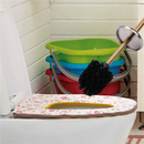 Long handle toilet brush for effective cleaning