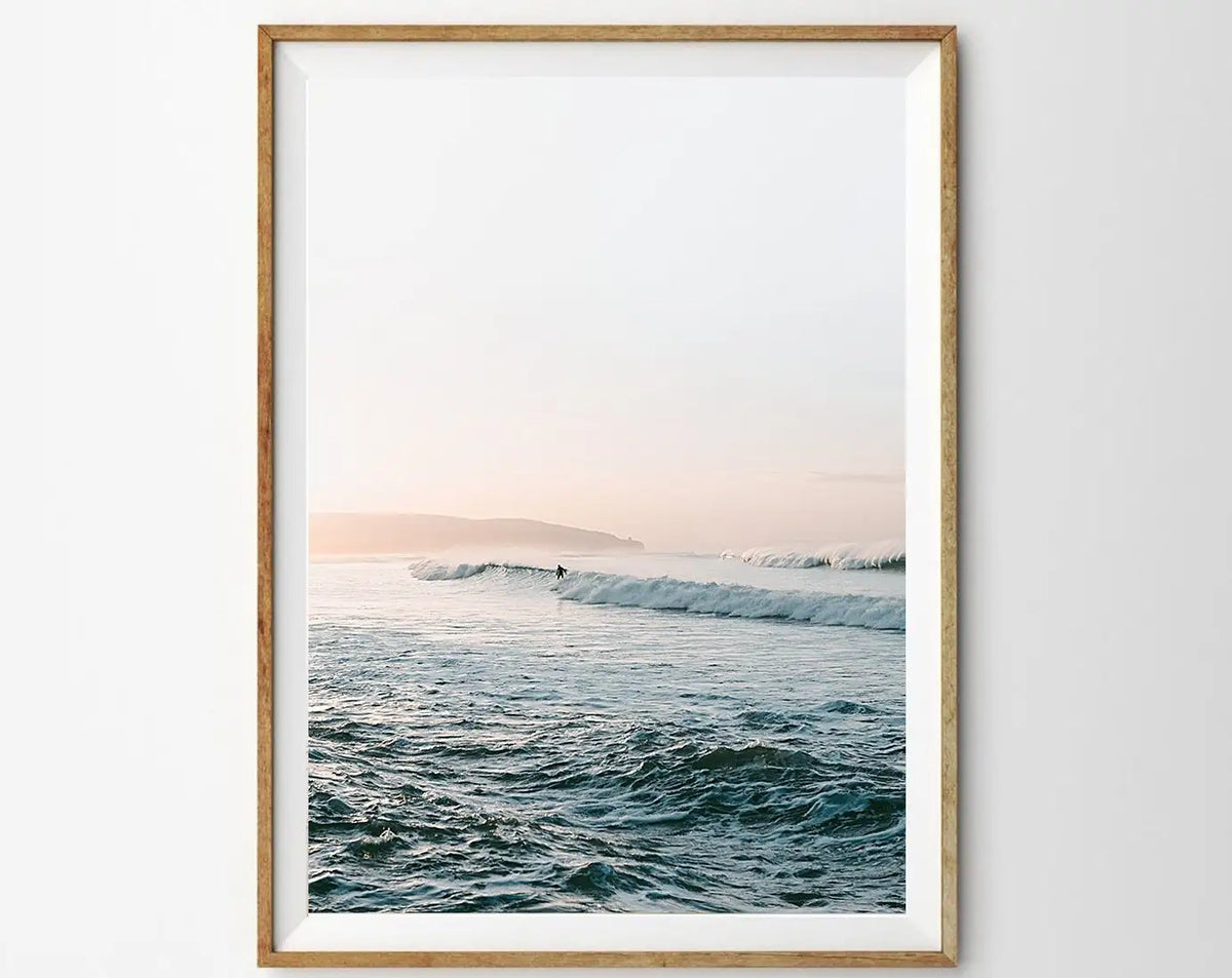 Wave photography poster wall art home decor