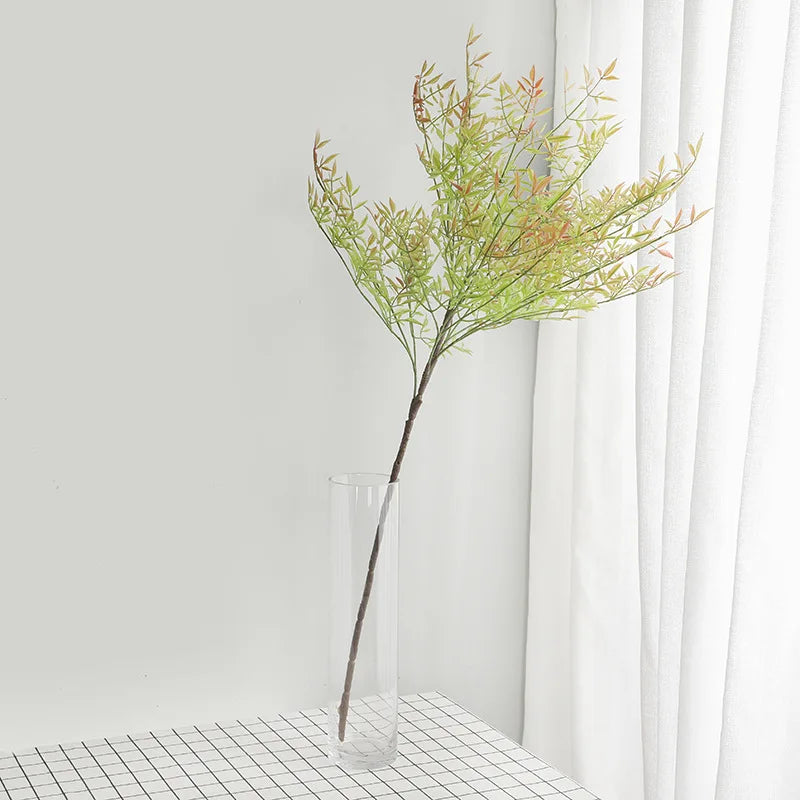 Large artificial nandina branches tropical palm for interior decoration - vue 5 sur 6
