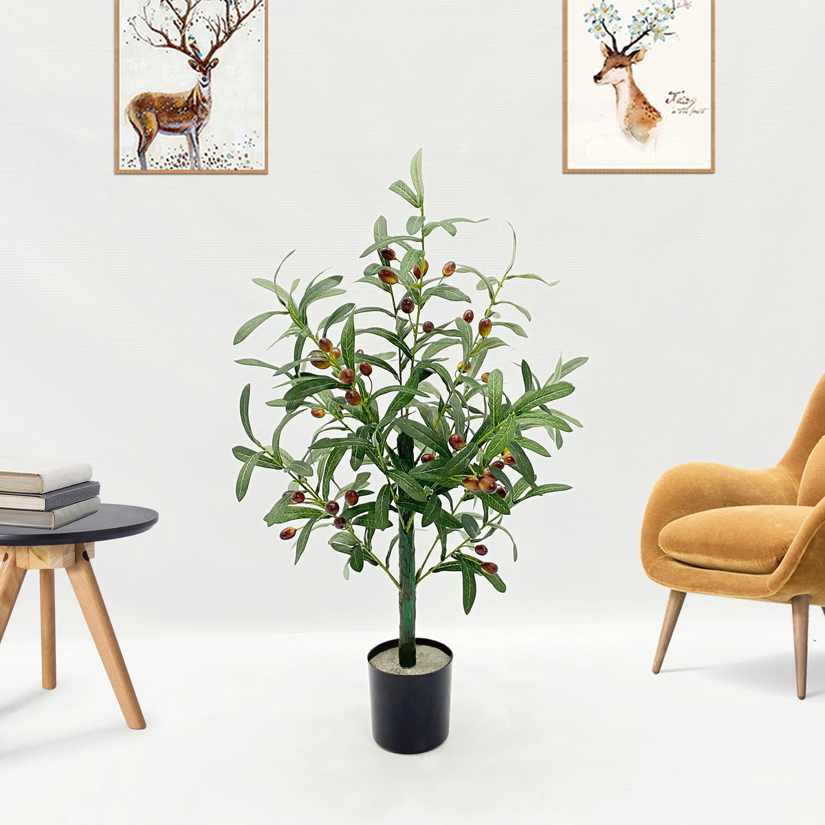Artificial potted plant for modern interior decoration - vue 5 sur 12