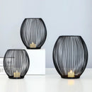 Elegant metal candle holder for weddings and festive decor