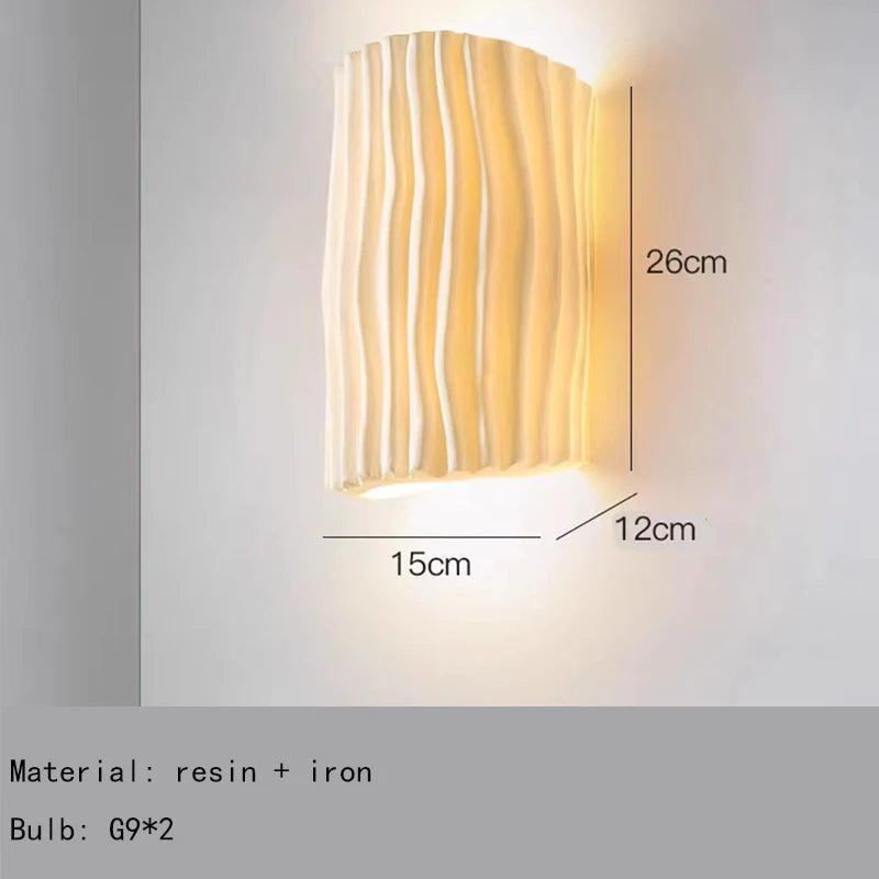 applique murale en résine pour décoration artistique avec