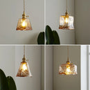 Modern glass LED pendant light for interior decoration