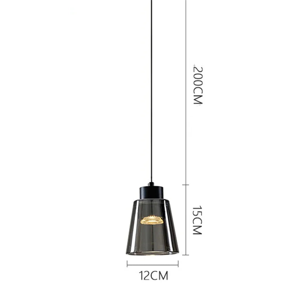 Trendy bottle-shaped LED chandelier for modern interiors - vue 11 sur 11
