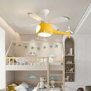Helicopter ceiling fan LED light for children's bedroom