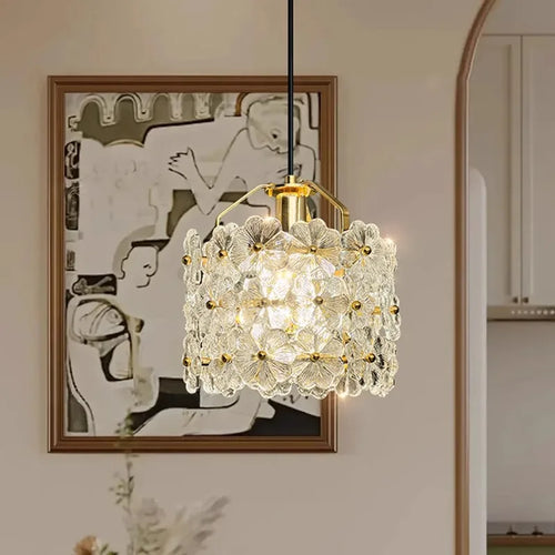 Romantic French art chandelier with decorative LED light - vue 3 sur 8