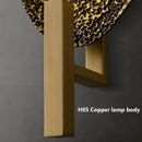 Postmodern copper wall light with LED lights