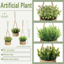 artificial plants eucalyptus rosemary green decoration in pot