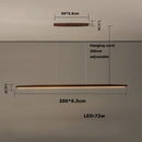 Elegant dimmable wooden chandelier for modern interior lighting