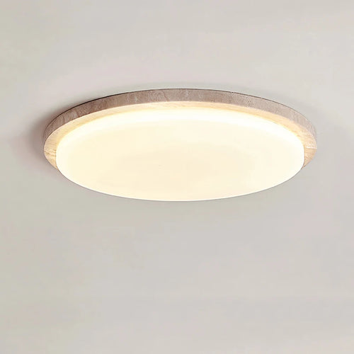 Modern travertine cream LED ceiling light for living room or restaurant