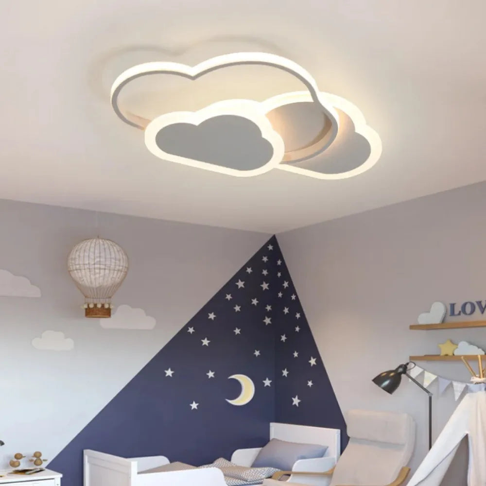 Modern LED ceiling light for children home decor - vue 3 sur 10