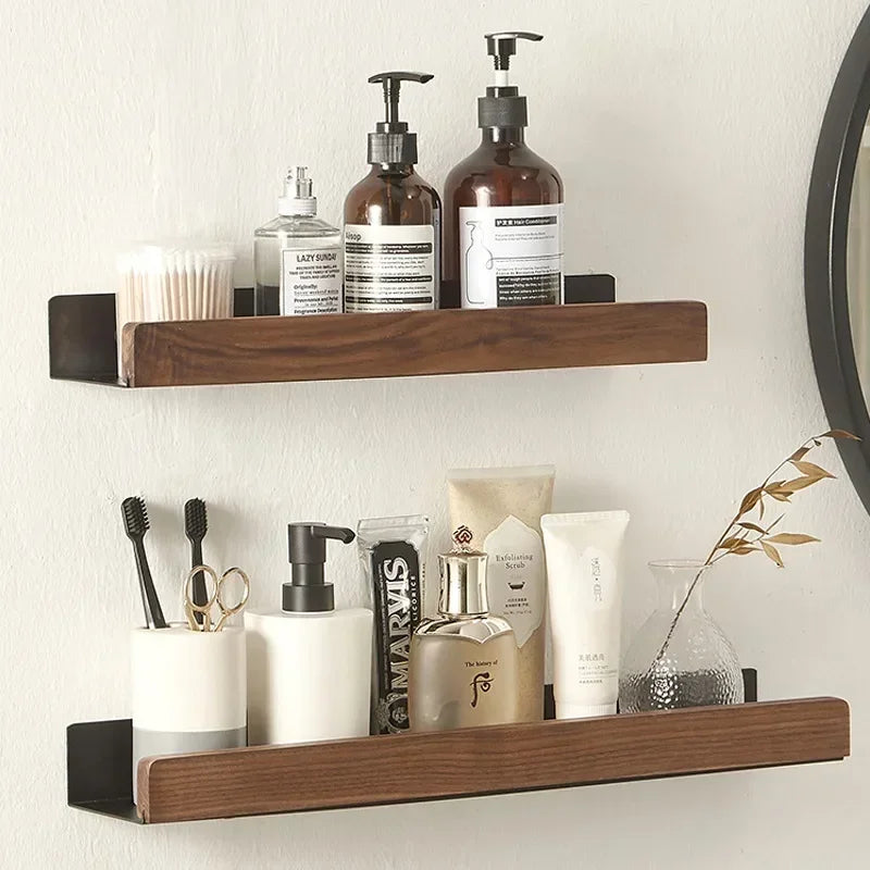 wooden bathroom hardware set - vue 5 sur 18