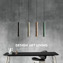 Terrazzo bar cement minimalist pendant light for dining room, bedroom, or bedside, industrial style single-head lamp