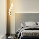 Spiral glass table lamp for interior decoration