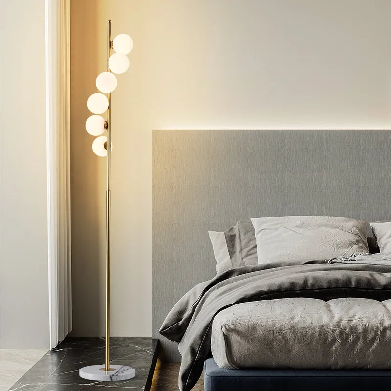 Spiral glass table lamp for interior decoration - vue 3 sur 6