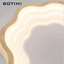 Rectangular wooden LED ceiling light
