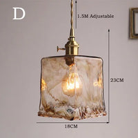 Nordic retro glass chandelier for café and restaurant