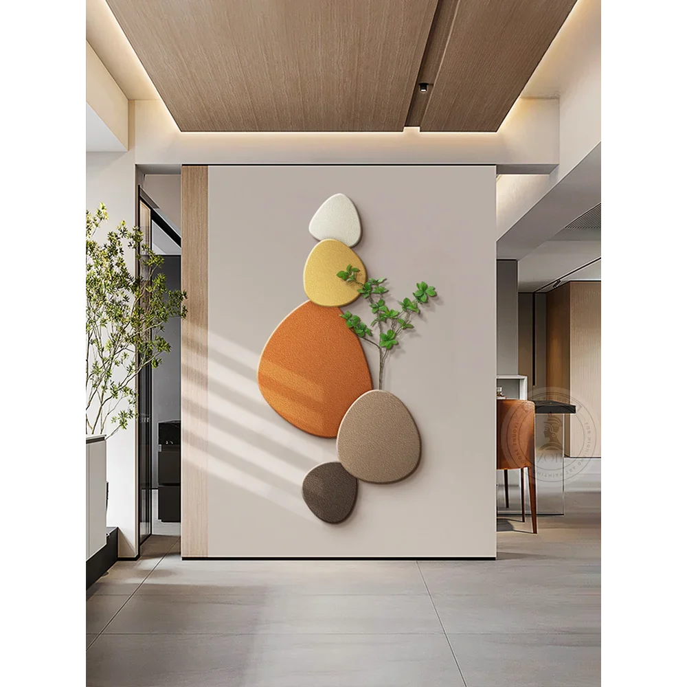 Modern decorative wall light with green plant design - vue 4 sur 6