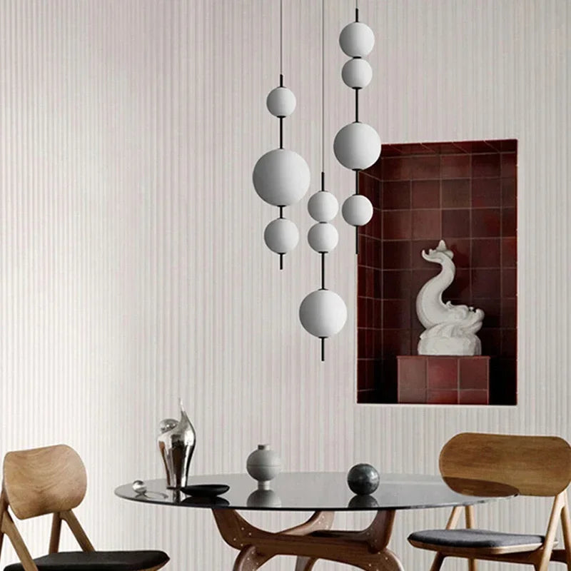 Modern glass pendant light for elegant interior decor