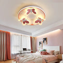 Decorative pink butterfly children's ceiling light for bedroom and study
