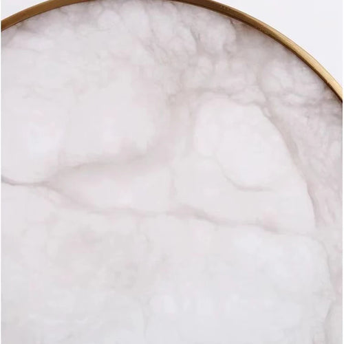 Art deco marble and gold metal wall light - vue 6 sur 7