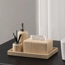 luxury disinfectant bottle and bathroom accessories