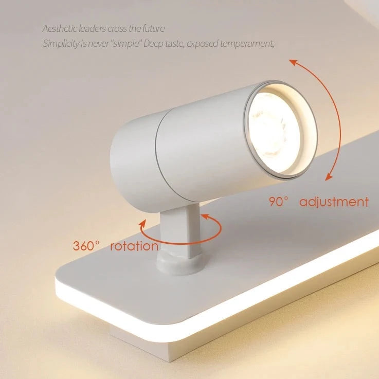 Modern black LED ceiling spotlight - vue 7 sur 19