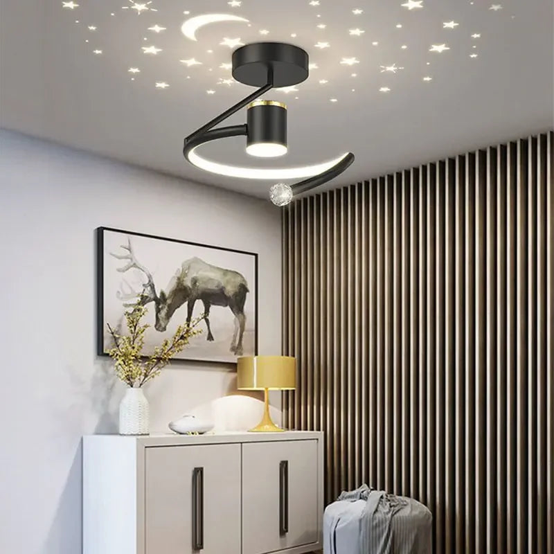 Minimalist LED ceiling light starry sky indoor lighting