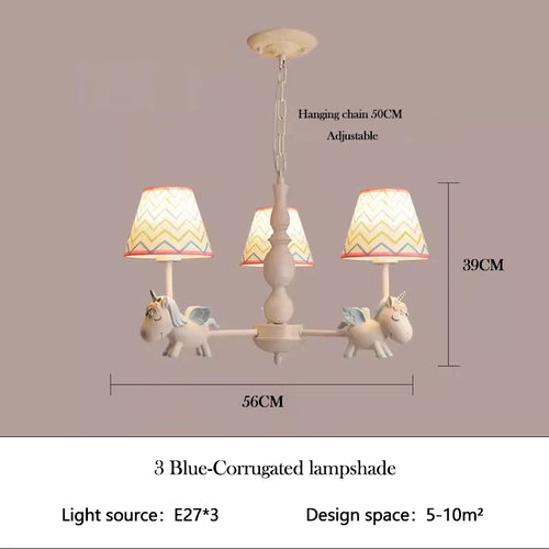 Nordic style rotating LED children’s chandelier, romantic and cosy - vue 13 sur 24