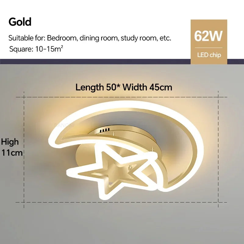 Modern LED ceiling light with dimming for elegant interiors