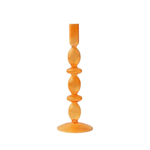 Conical glass candle holder for festive home decoration - vue 12 sur 17