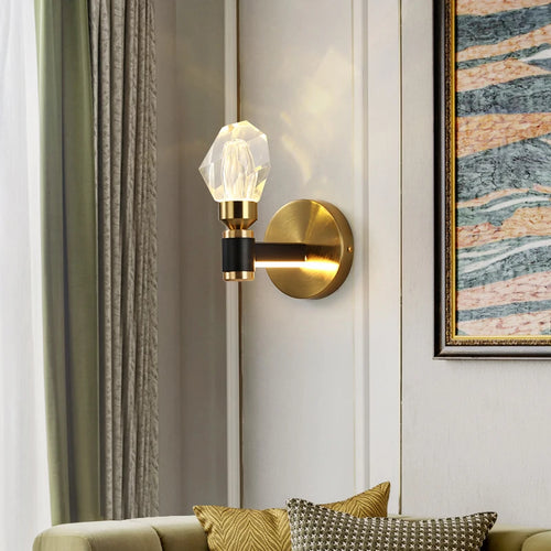 Luxury modern LED wall light with warm decorative design - vue 3 sur 12