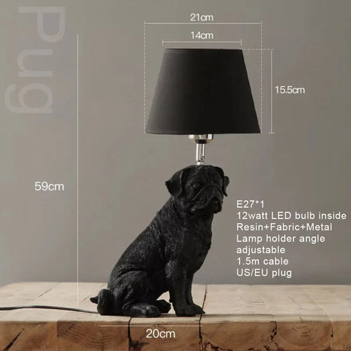 Modern LED puppy design table lamp for children - vue 15 sur 16