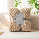 Soft and cosy checked throw for sofa
