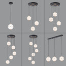 Modern acrylic ball pendant light for restaurant and bar