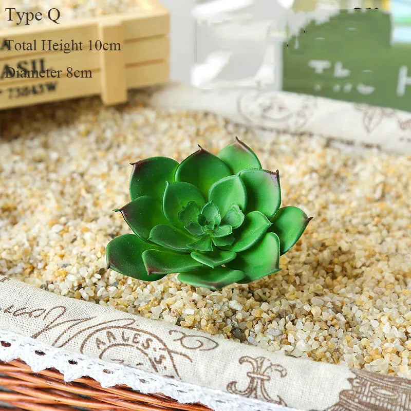 Decorative artificial succulent plants for a natural interior