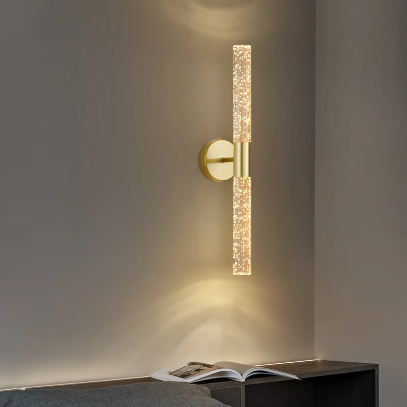 Nordic style minimalist LED acrylic bubble wall light