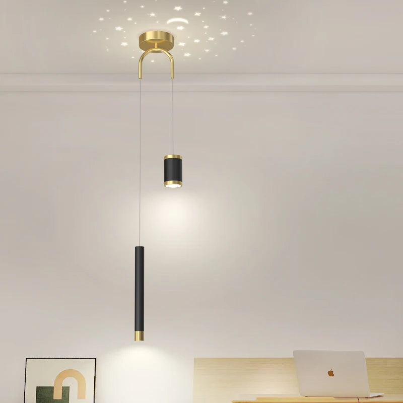 Modern decorative pendant light ideal for a starry ceiling - vue 5 sur 12